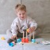 Medinis krabo dėlionės kaladėlių rinkinys, pastelinės spalvos TOOKY TOY