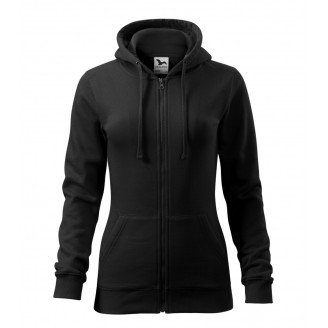 Moteriškas džemperis MALFINI Trendy Zipper 411 Black, 300 g/m²
