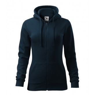 Moteriškas džemperis MALFINI Trendy Zipper 411 Navy blue, 300 g/m²