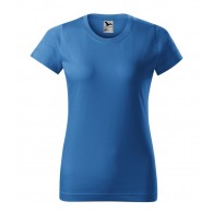 Moteriški Marškinėliai MALFINI Basic 134 Azure blue, 160g/m2