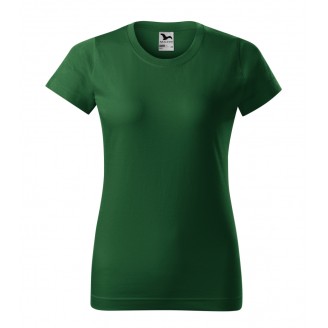 Moteriški Marškinėliai MALFINI Basic 134 Bottle green, 160g/m2