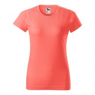 Moteriški Marškinėliai MALFINI Basic 134 Coral, 160g/m2