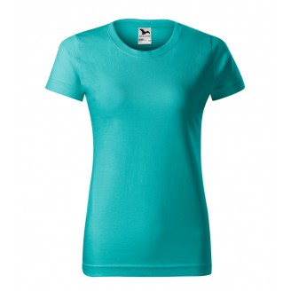 Moteriški Marškinėliai MALFINI Basic 134 Emerald, 160g/m2