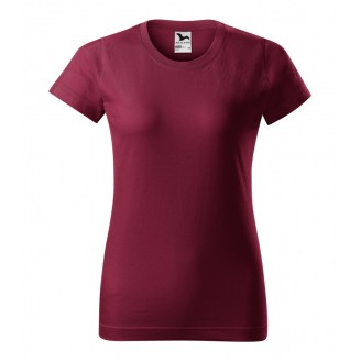Moteriški Marškinėliai MALFINI Basic 134 Garnet, 160g/m2