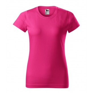 Moteriški Marškinėliai MALFINI Basic 134 Magenta, 160g/m2