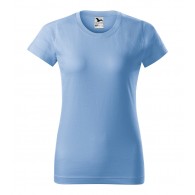 Moteriški Marškinėliai MALFINI Basic 134 Sky blue, 160g/m2