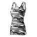 Moteriški Marškinėliai MALFINI Camo Triumph 180 g/m² Camouflage gray