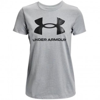 Moteriški Marškinėliai Under Armour Live Sportstyle Graphic Pilkas 1356305 016