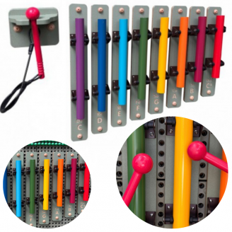 Muzikos instrumentai varpeliai, ksilofonai, STEM priedai MASTERKIDZ