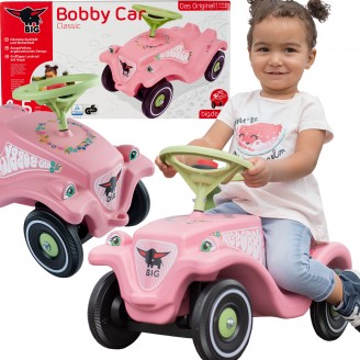 Paspiriama mašinėlė BIG „Bobby Car Classic Flower“ rožinė