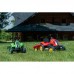 Pedalų traktorius su priekaba, žalias, 2-5 metų amžiaus FALK Country Farmer