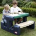 Pikniko stalas sodui vaikų mėlynas ir žalias „Little Tikes“