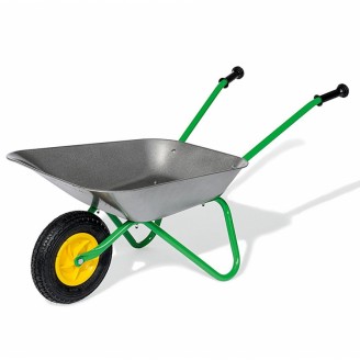 Pilkas metalinis vaikiškas karutis Rolly Toys