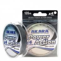 Pintas Valas AKARA Power Action X-4 Pilkas 100m 0.10 mm 6.50 kg