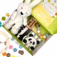 Pirmieji žaislai 0-6 mėn. Pastel Baby Box CLASSIC WORLD