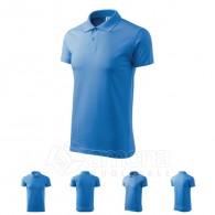 Polo marškinėliai MALFINI Single J. Azure Blue, unisex