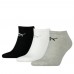 Puma Sneaker Ankle Socks kojinės, pilkos, baltos ir juodos, 3 poros