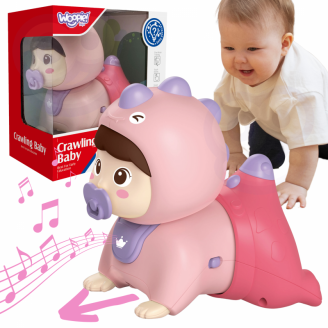 Ropojantis žaislas kūdikiui su švieselėmis ir melodijomis WOOPIE BABY