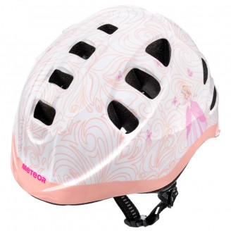 Šalmas Meteor MA-2 Princess M 52-56 cm baltas-rožinis 23960