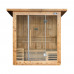 Sausa sodo pirtis AMO-SS1320 su krosnele 175x130x200cm, trivietė
