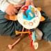Sensorinis žaislas-kramtukas-barškutis-daugiafunkcis-lapė WOOPIE BABY Montessori