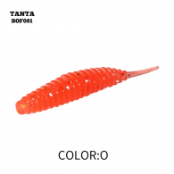 Silikoninis masalas AsaTsuri Tanta Hot Red, ilgis 2,5 cm, 20vnt