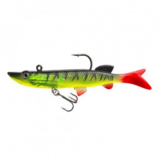 Silikoninis masalas su Jig galvute AsaTsuri T-Tail 3D Firetiger 12 cm, 23g