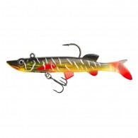 Silikoninis masalas su Jig galvute AsaTsuri T-Tail 3D NaturalPike 9cm, 15g