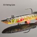 Silikoninis masalas su Jig galvute AsaTsuri T-Tail 3D NaturalPike 12 cm, 23g