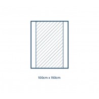Sterilus instrumentų stalo uždangalas ALPHAtex, 100 x 150 cm