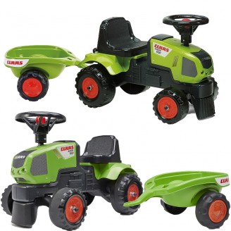 Traktorius su priekaba nuo 1 metų FALK Baby Claas Axos 310 Green