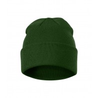 Unisex megzta kepurė MALFINI Beanie 315 bottle green – klasikinis žieminis modelis