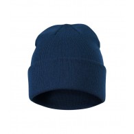 Unisex megzta kepurė MALFINI Beanie 315 midnight blue – klasikinis žieminis modelis