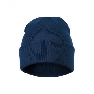 Unisex megzta kepurė MALFINI Beanie 315 midnight blue – klasikinis žieminis modelis