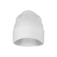 Unisex megzta kepurė MALFINI Beanie 315 white – klasikinis žieminis modelis