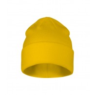 Unisex megzta kepurė MALFINI Beanie 315 yellow – klasikinis žieminis modelis
