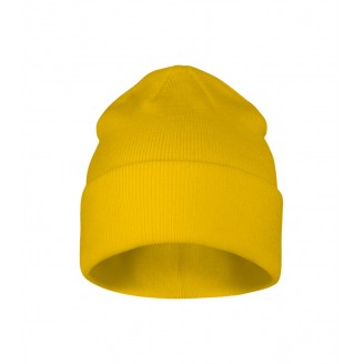 Unisex megzta kepurė MALFINI Beanie 315 yellow – klasikinis žieminis modelis