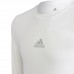 Vaikiški Marškinėliai Ilgomis Rankovėmis Adidas Youth Techfit Balti H23156