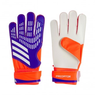 Vartininko pirštinės treniruočių  adidas Predator violetinės-oranžinės IX3870