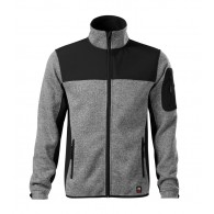 Vyriška megzto Softshell striukė RIMECK Casual 550 Knit light gray, 350 g/m²