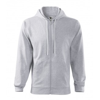 Vyriškas džemperis MALFINI Trendy Zipper 410 Ash melange, 300 g/m²