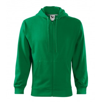 Vyriškas džemperis MALFINI Trendy Zipper 410 Kelly green, 300 g/m²