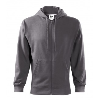 Vyriškas džemperis MALFINI Trendy Zipper 410 Steel gray, 300 g/m²
