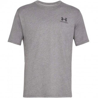 Vyriški Marškinėliai Trumpomis Rankovėmis "Under Armour Sportstyle Left Chest SS Grey Melange 1326799 036