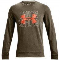 Vyriški Megztiniai "Under Armour UA Rival Terry Logo Crew" Žalia 1370391 361