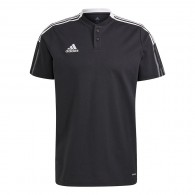 Vyriški Polo Marškinėliai Adidas Tiro 21  Juodi