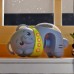 Žvaigždžių projektoriaus dramblio naktinė lemputė vaikams WOOPIE BABY
