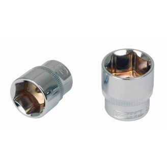 1/2" CHROME+ šešiakampė galvutė 27mm, KS Tools