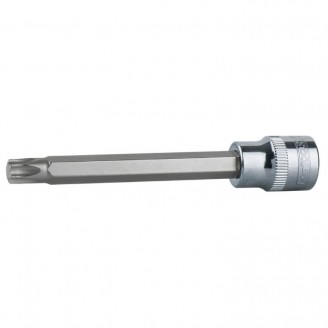 Antgalis galvutė ilgai Torx 1/2" CHROMEplus,on hang tag T27, KS Tools