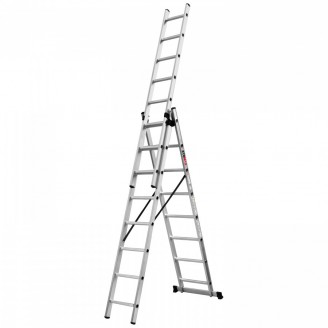 Kopėčios universalios 3x8 pakopos 2,27/5,12m, Ecomax